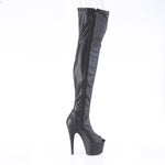 ADORE-3011 - Blk Str. Faux Leather/Blk Matte