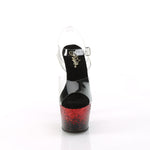 ADORE-708SS - Clr/Blk-Red Glitter