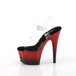 ADORE-708SS - Clr/Blk-Red Glitter