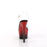 ADORE-708SS - Clr/Blk-Red Glitter