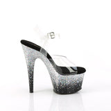 ADORE-708SS - Clr/Blk-Slv Multi Glitter