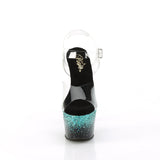 ADORE-708SS - Clr/Blk-Turquoise Multi Glitter