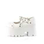 ASHES-33 - Wht Vegan Leather - Size 10