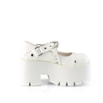 ASHES-33 - Wht Vegan Leather - Size 10