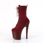 ENCHANT-1040 - Burgundy Faux Suede/Burgundy Matte