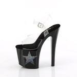 ENCHANT-708LT-STAR - Clr/Blk-Slv Glitter