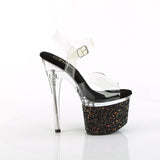 ESTEEM-708LG - Clr/Clr-Blk Multi Glitter