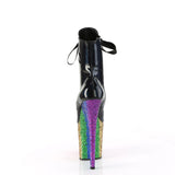 FLAMINGO-1020HG - Blk Holo Pat/Rainbow Glitter