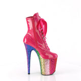 FLAMINGO-1020HG - H. Pink Holo Pat/Rainbow Glitter
