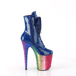 FLAMINGO-1020HG - Royal Blue Holo Pat/Rainbow Glitter