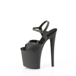 NAUGHTY-809 - Blk Faux Leather/Blk Matte