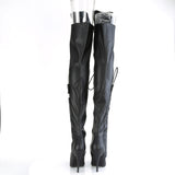 SEDUCE-3082 - Blk Str. Faux Leather