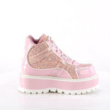 SLACKER-50 - B. Pink Holographic Pat-Pink Multi Glitter