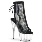 ADORE-1018RM - Blk Faux Suede-RS Mesh/Clr