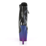 ADORE-1020BP - Blk Faux Leather/Blue-Purple Ombre