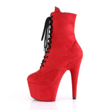 ADORE-1020FS - Red Faux Suede/Red Faux Suede