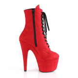 ADORE-1020FS - Red Faux Suede/Red Faux Suede