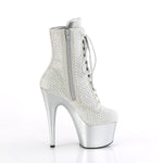 ADORE-1020RM - Silver Faux Sude-RS Mesh/Slv Matte