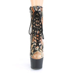 ADORE-1020SP - Gold Holo Snake Print/Blk Matte