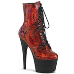 ADORE-1020SP - Red Holo Snake Print/Blk Matte