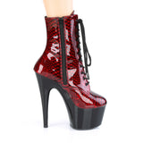 ADORE-1020SP - Red Snake Print Pat/Blk
