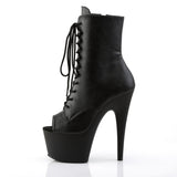 ADORE-1021 - Blk Faux Leather/Blk Matte