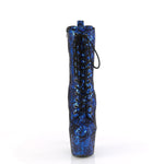 ADORE-1040SPF - Blue Metallic Snake Print Fabric/M