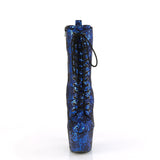 ADORE-1040SPF - Blue Metallic Snake Print Fabric/M