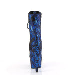 ADORE-1040SPF - Blue Metallic Snake Print Fabric/M