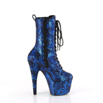 ADORE-1040SPF - Blue Metallic Snake Print Fabric/M