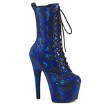 ADORE-1040SPF - Blue Metallic Snake Print Fabric/M