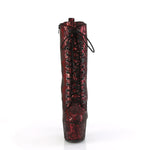 ADORE-1040SPF - Red Metallic Snake Print Fabric/M