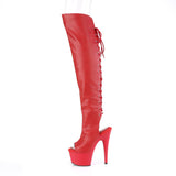 ADORE-3019 - Red Faux Leather/Red Matte