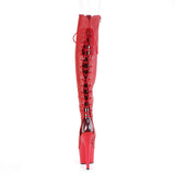 ADORE-3019 - Red Faux Leather/Red Matte