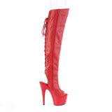 ADORE-3019 - Red Faux Leather/Red Matte