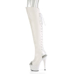 ADORE-3019 - Wht Faux Leather/Wht Matte