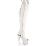 ADORE-3019 - Wht Faux Leather/Wht Matte