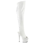 ADORE-3019 - Wht Faux Leather/Wht Matte