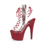 ADORE-700-30FS - Clr/Burgundy Faux Suede