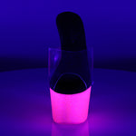 ADORE-701UVG - Clr/Neon H. Pink Glitter