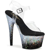 ADORE-708SS - Clr/Blk-Slv Multi Glitter