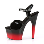 ADORE-709BR-H - Blk Pat/Blk-Red