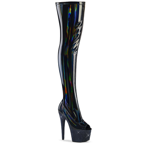 BEJEWELED-3011-7 - Blk Str Holo Pat/Midnight Blk RS