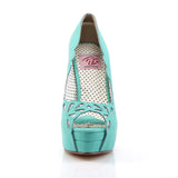 BELLA-30 - Teal Faux Leather size 6 SHOP WORN & CLEARANCE