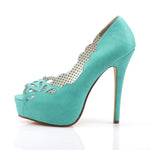 BELLA-30 - Teal Faux Leather size 6 SHOP WORN & CLEARANCE