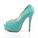 BELLA-30 - Teal Faux Leather size 6 SHOP WORN & CLEARANCE