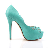 BELLA-30 - Teal Faux Leather size 6 SHOP WORN & CLEARANCE