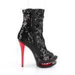 BLONDIE-R-1008 - Blk Sequins/Blk-Red