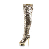 BLONDIE-R-3011 - Gold Sequins/Gold Chrome