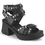 BRATTY-07 - Blk Vegan Leather